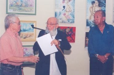 Na foto, Floriano Bezerra de Araújo, Pedro Grilo e Mery Medeiros, em evento cultural na cidade do Natal