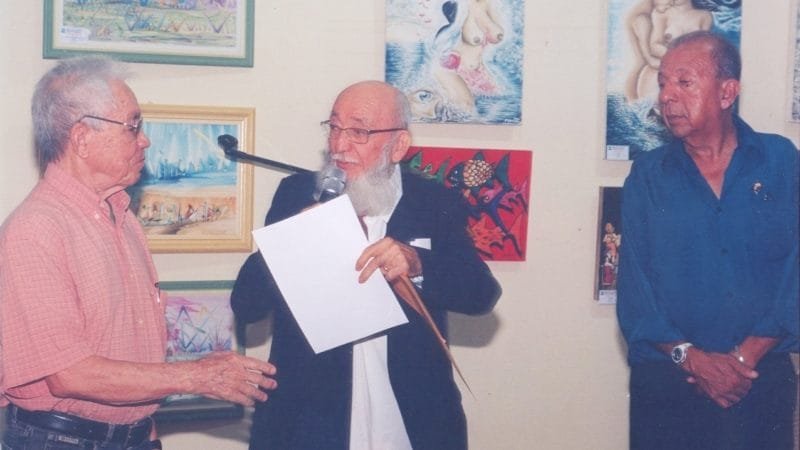 Na foto, Floriano Bezerra de Araújo, Pedro Grilo e Mery Medeiros, em evento cultural na cidade do Natal